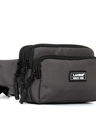 Podium сумка чоловіча на пояс нейлон lanpad 35007 gray