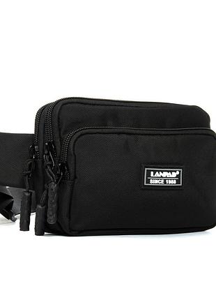 Podium сумка чоловіча на пояс нейлон lanpad 35007 black