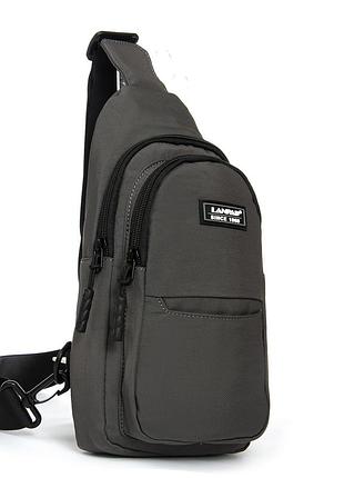 Podium сумка чоловіча на плечо нейлон lanpad a4159 grey бол