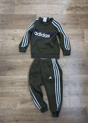 Дитячий спортивний костюм для хлопчика adidas 4-5р. 110см. зелений