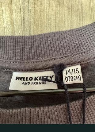 Кофта для дівчинки. нова. сіра. hello kitty 2