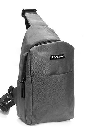 Podium сумка чоловіча на плечо нейлон lanpad 3072 gray