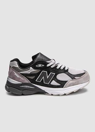 Кроссовки мужские new balance 990 v3 dltr greyscale