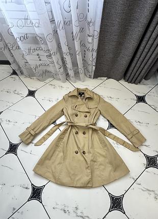 Жіночий бежевий плащ тренч h&m