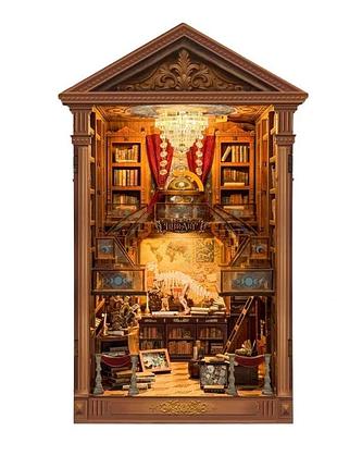 Румбокс старинный читальный зал интерьерный конструктор reading hall diy miniature dollhouse kit sq-111