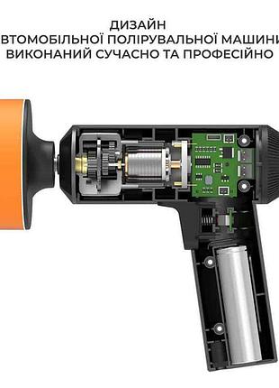 Акумуляторна ручна машина з трьома дисками та usb для полірування та чищення кузова автомобіля