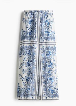 Легкі широкі брюки з віскози h&m