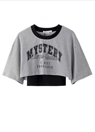 Майка + вкорочена футболка size m