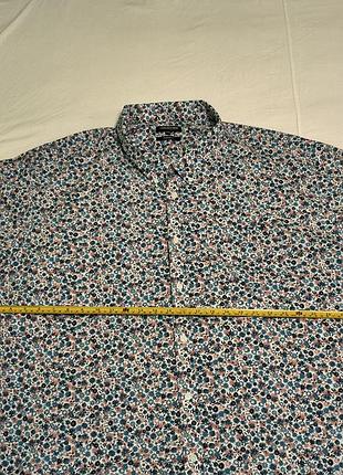 Collection debenhams tailored fit, cotton - мужская большая стильная с карманом рубашка, хлопок - 5xl