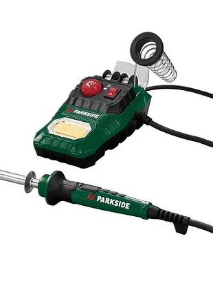 Станція паяльна parkside pls 48 d2 зі змінним жалом регулювання 100-500°c 48 вт