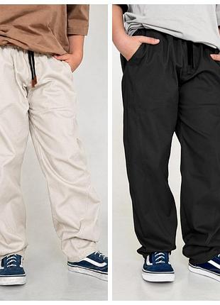 Стильні котонові штани-бочки oversize для хлопчиків, розміри 128-170 140
