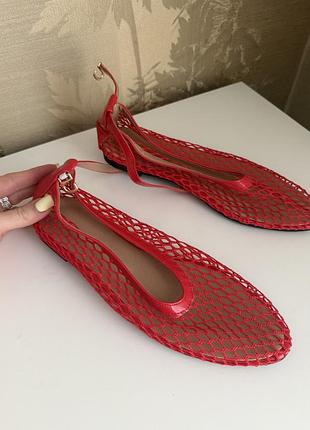 Балетки в сеточку женские