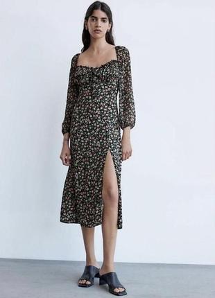 Сукня zara в квітковий принт