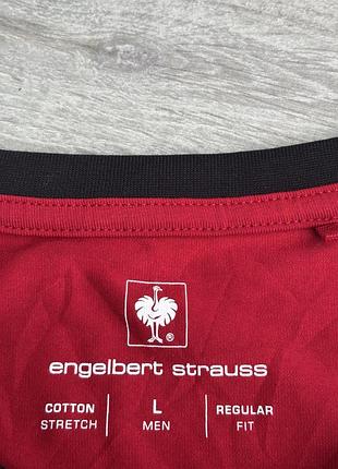 Мужская футболка энгельберт штраус engelbert strauss size l л размер майка джерси немецкий бренд высокотехнологичной одежды красный цвет оригинал 4