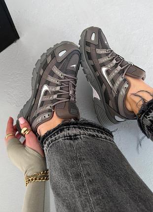 Кросівки жіночі nike p-6000 brown