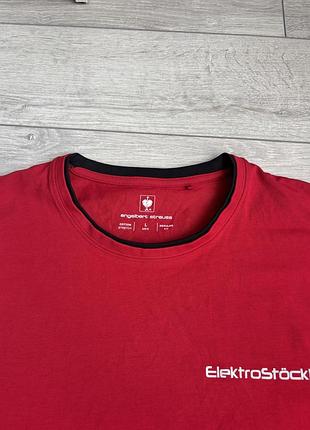 Мужская футболка энгельберт штраус engelbert strauss size l л размер майка джерси немецкий бренд высокотехнологичной одежды красный цвет оригинал 3