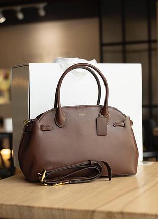 Жіноча коричнева сумка c*a//ch soft empire carryall bag