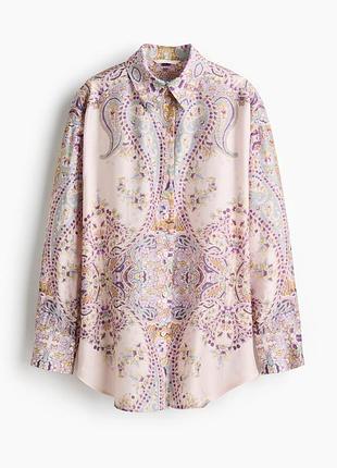 Жіноча сорочка з принтом у стилі zimmermann, l/xl