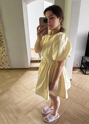 Плаття сукня лимонна 2