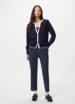 Жіночі укорочені штани uniqlo в смужку