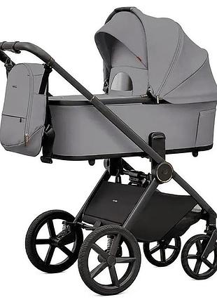 Универсальная коляска 2 в 1 carrello ultimo f crl-6701 canyon grey со складной люлькой