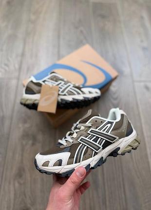 Стильні кросівки asics gel-sonoma tr62 brown beige