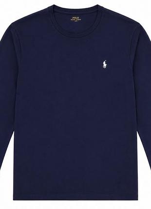 Темно-синій лонгслів polo ralph lauren