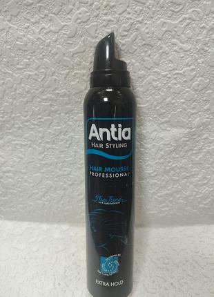Профессиональный мусс для укладки волос antia hair styling, который обеспечивает экстрасильную фиксацию.225мл