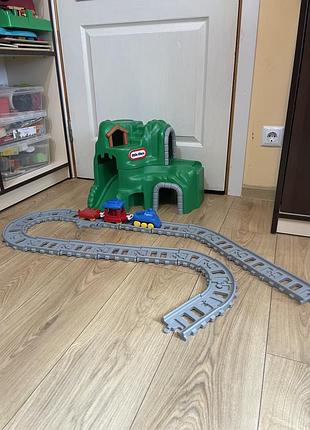 Ігровий комплекс залізниця little tikes «гірський пік» (сша), трек з тунелем