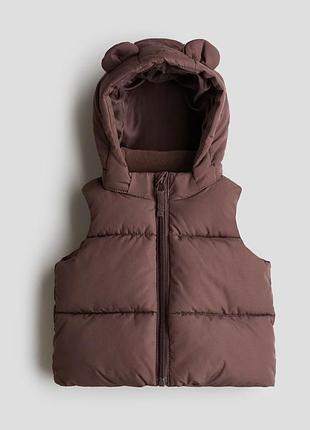 Жилетки коричневі h&m ріст 74 до 86 см