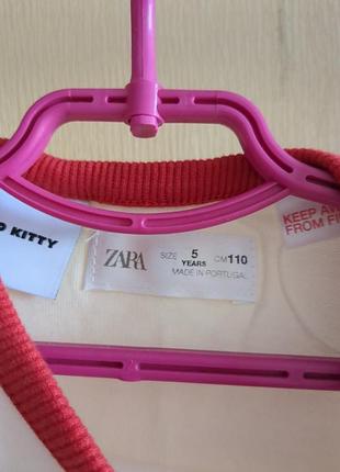 Кофта для дівчинки молочного кольору,hello kitty , zara , size 110 3