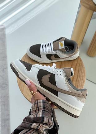 Кросівки жіночі nike dunk low teddy brown