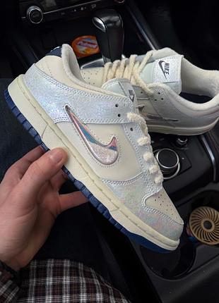 Кросівки жіночі nike dunk low soft/color/midnight navy