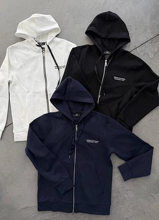 Чоловіче зіп-худі armani exchange / чоловіча кофта на блискавці a|x