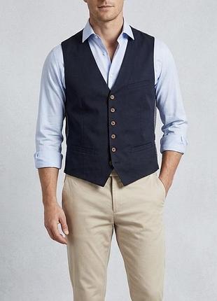 Мужской жилет ted baker с принтованной подкладкой (xl / размер 5)