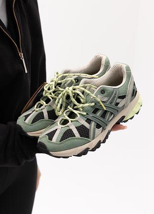 Стильні жіночі кросівки asics gel-sonoma green