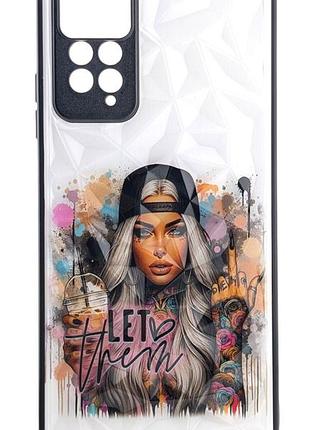 Чохол prisma для телефона xiaomi redmi note 12 pro 4g бампер малюнок girl