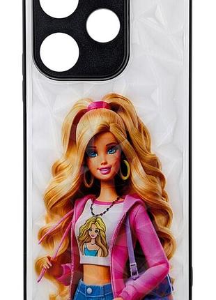 Чохол prisma для xiaomi redmi 13x бампер скляний малюнок barbie