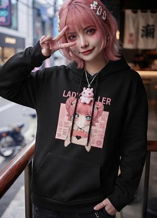🖤 худі "lady killer" — твій ідеальний стиль та тепло! 🖤