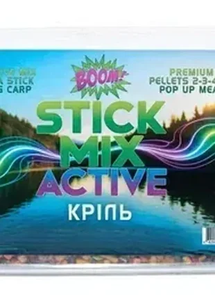 Прикормка для рыбалки boom stick mix active 500г – криль