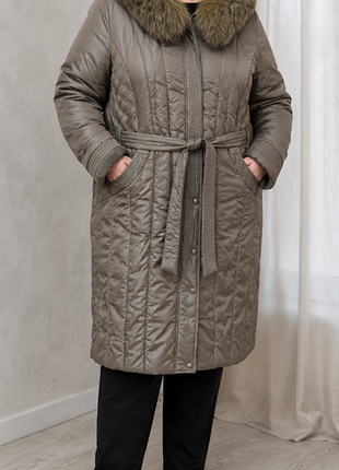Жіночий зимовий пуховик, пальто 3 xl