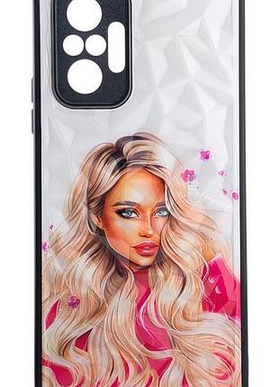 Чохол prisma для телефона xiaomi redmi note 10 pro 4g бампер малюнок дівчина
