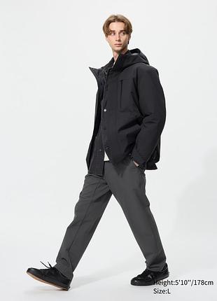 Эластичные штаны uniqlo с теплой подкладкой