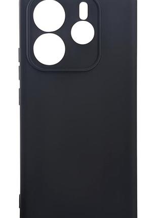 Чехол silicone case box для xiaomi redmi note 14 5g бампер с микрофиброй черный