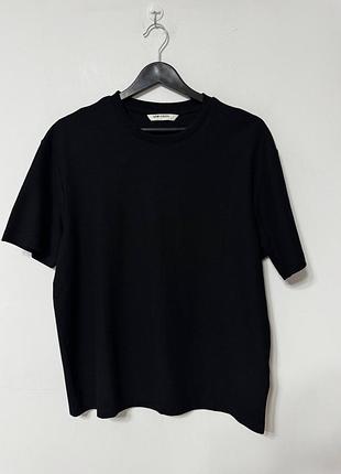 Футболка чоловіча lc waikiki чорна relaxed, розмір l - xl