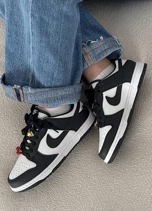 Кроссовки женские nike dunk low black/white