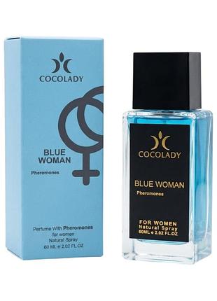 Парфюмированная вода cocolady феромоны женская blue woman 60 мл 1545