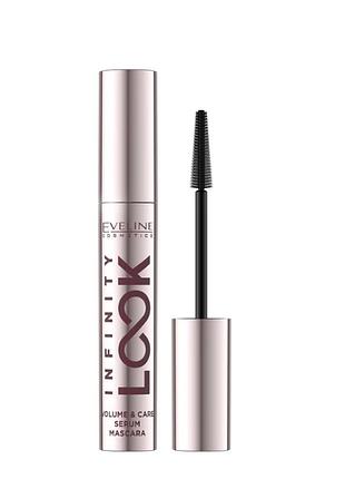 Тушь-сыворотка для ресниц eveline infinity look обьем и уход 7 мл 1882