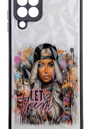 Чехол prisma для телефона samsung galaxy m22 / m225 бампер рисунок girl