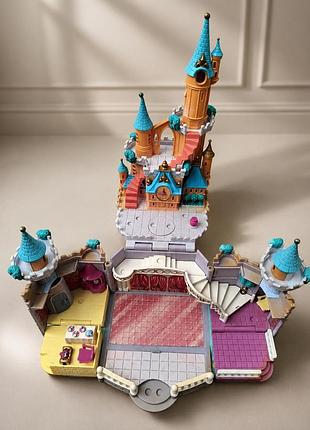 Вінтажний замок polly pocket disney cinderella enchanted castle bluebird 1995 без фігурок